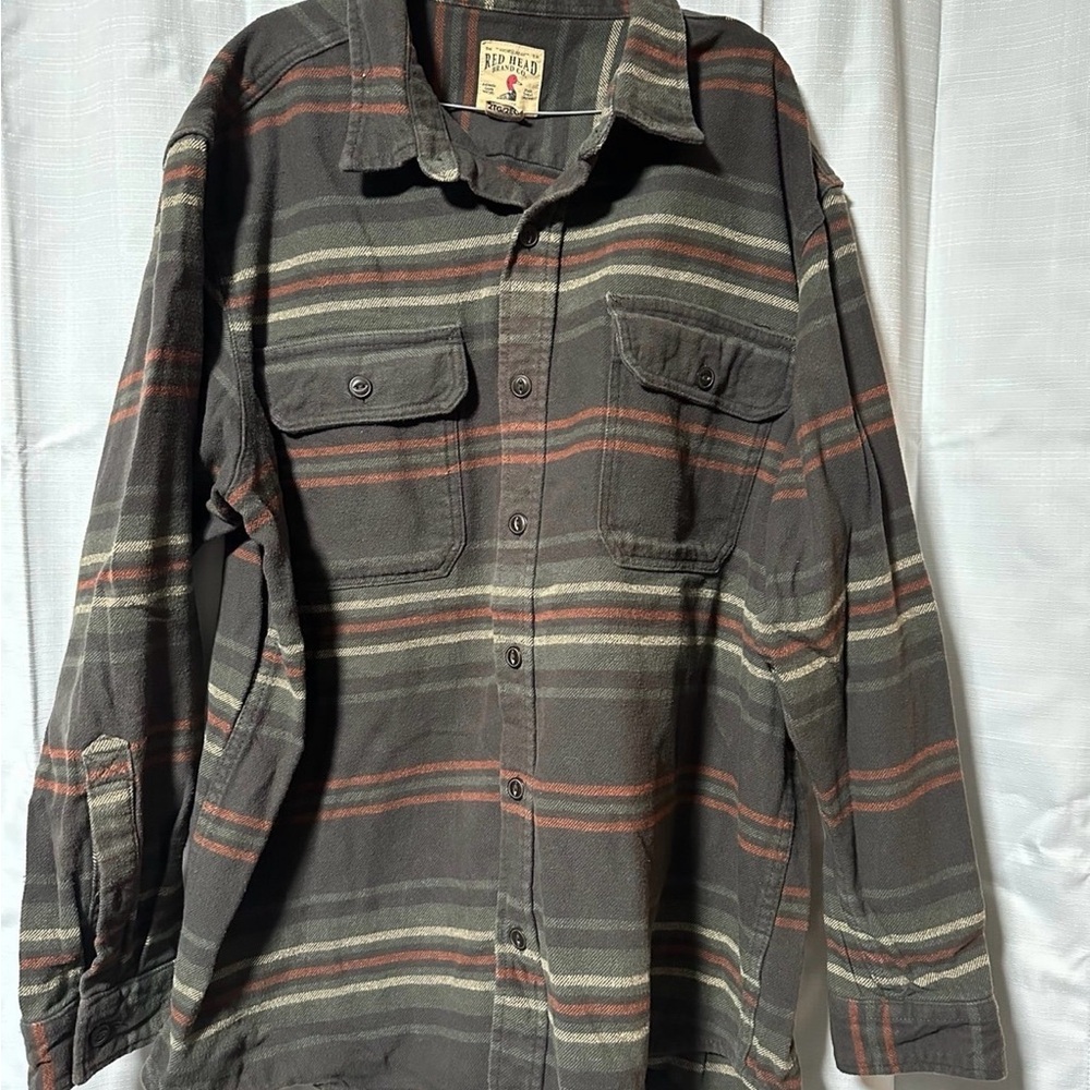 Redhead brand thick heavy Flannel button up mens size 2XL